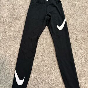 Nike Kids Black and White Leggings